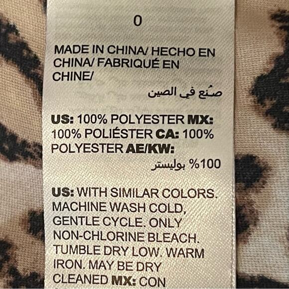 Chico’s Brown Tan Cheetah Print Party Date Night Dress NWOT Size 4 - Picture 9 of 13